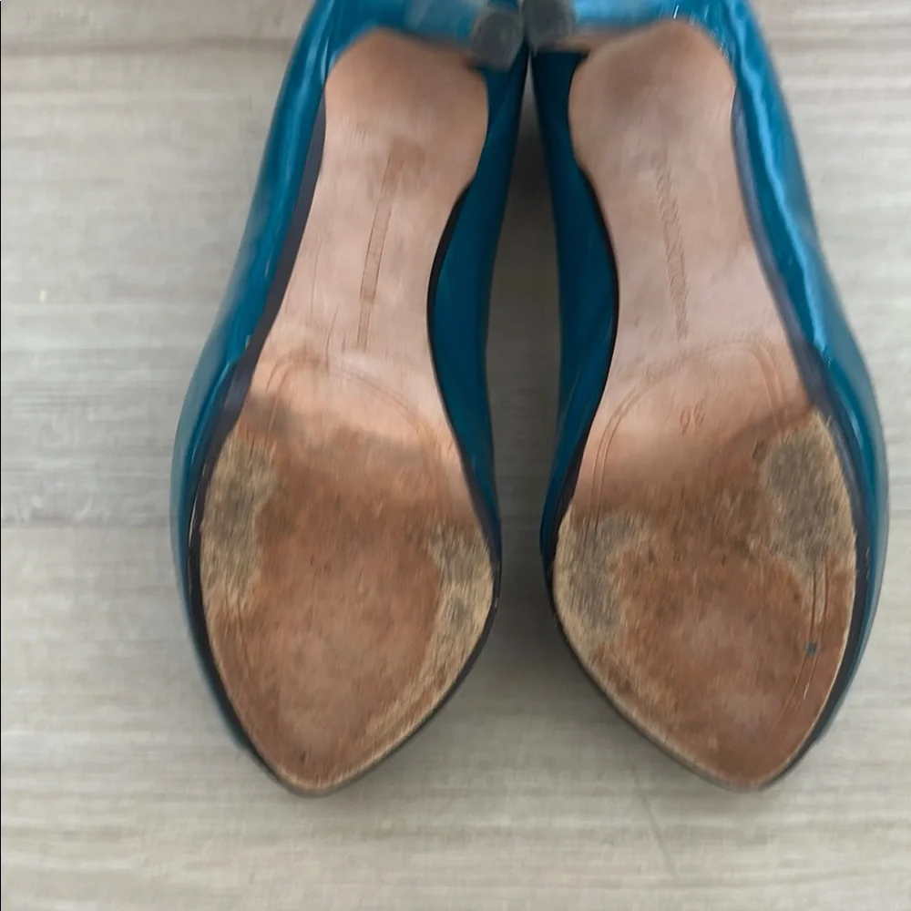 Zara Blue Heels Sleek Design - Picture 6 of 7